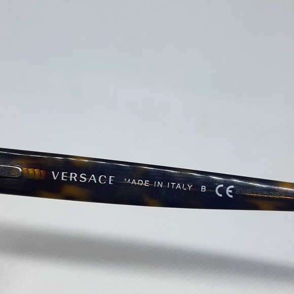 VERSACE mod 3148 c.108 52-16-135 + CUSTOM CLIP-ON Rx Eyeglass Frame, Pre-Owned - Picture 5 of 8